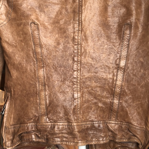 All Saints Vintage Leather Jacket - Picture 12 of 14